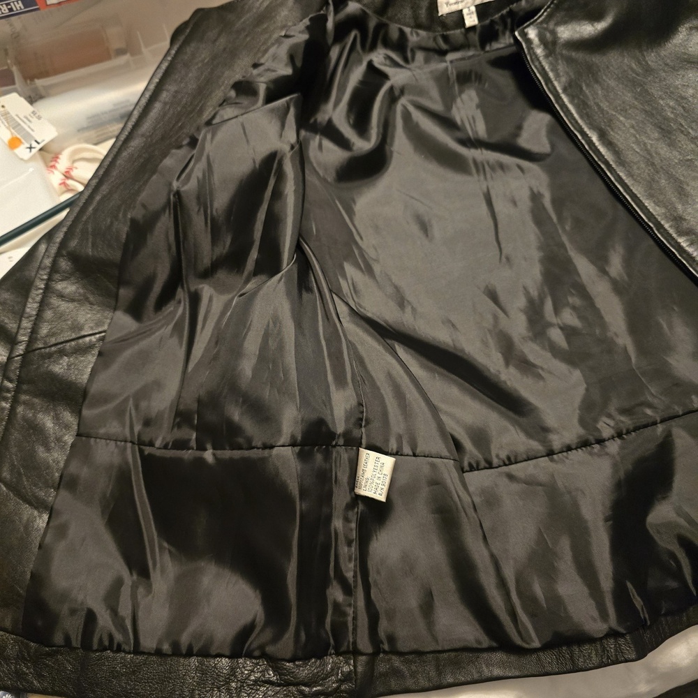 Classic Black Leather Jacket - Picture 10 of 11
